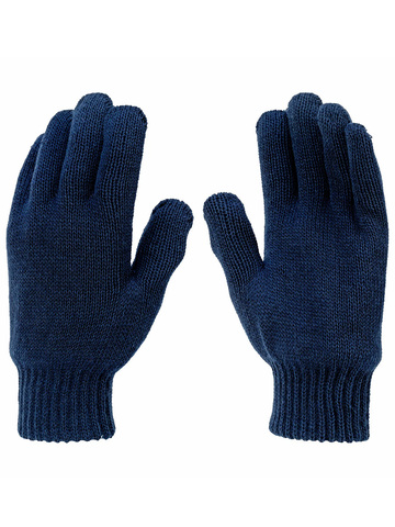 Перчатки п/ш двойной вязки (синие)