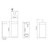 Bemeta 146109451 Держатель для дозатора мыла, квадратный, полированный