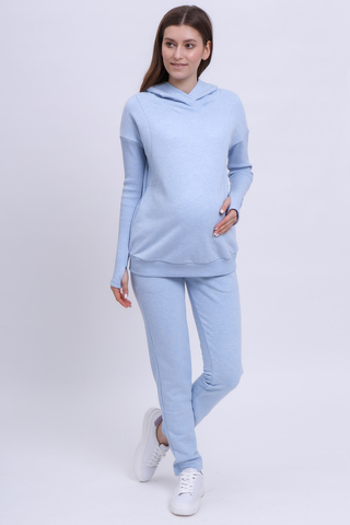 Спортивный костюм для беременных и кормящих 15980 голубой