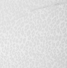 Атлас жаккард "Моар" леопард, 100 г/м2, ш. 150 см, белый