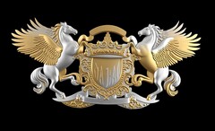 Силиконовый молд № 2623 Пегасы