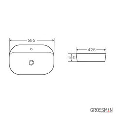 Раковина GR-3027 (595*425*155)