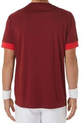 Футболка теннисная Asics Court SS Top - beet juiced/classic red