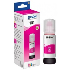 Картридж Epson L101 с пурпурными чернилами Epson EcoTank для L4150/L4160/L6160/L6170/L6190. C13T03V34A 70 мл, Dye