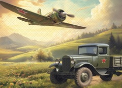 Сюжет к 9-му Мая №1 - фон неопреновый