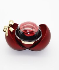 77236 -Фантазийный футляр/коробка в форме шара с цветком для кольца с подсветкой