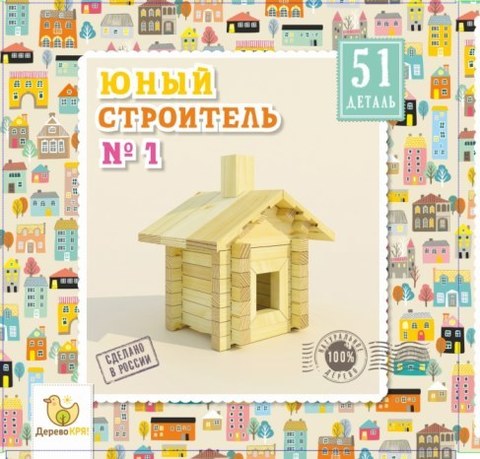 Конструктор Дерево кря! Юный строитель №1 dk-001