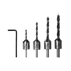 Набор зенковок по дереву ПРАКТИКА (4 шт), сверла 3, 4, 5, 6 мм