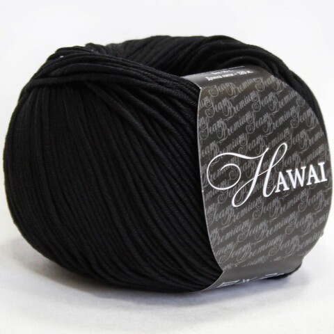 Пряжа Seam Hawai 1202 чёрный (уп.10 мотков)