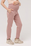 Утепленные спортивные брюки для беременных 16029 пыльный беж
