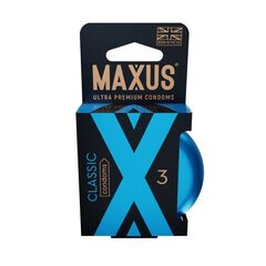 Классические презервативы в железном кейсе MAXUS Classic - 3 шт. - 