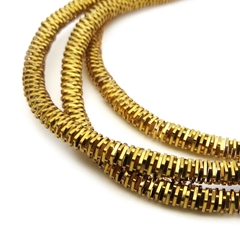 Канитель/трунцал мягкая, фигурная KAN/MS, 4 мм, глянец, античная медь