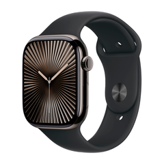 Умные часы Apple Watch Series 10 GPS + Cellular, 46mm, Slate Titanium Case with Sport Band S/M, Black (Черный)