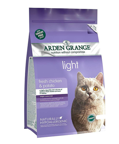 Arden Grange Adult Light корм беззерновой для кошек склонных к полноте (с курицей и картофелем) 400г