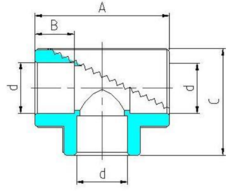 Valtec тройник 32 мм полипропиленовый VTp.731.0.032