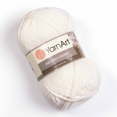 Пряжа Shetland Chunky. Цвет: Белый. Артикул: 601