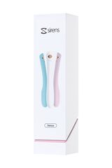 Нежно-розовый гибкий водонепроницаемый вибратор Sirens Venus - 22 см.