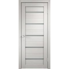 Купить Межкомнатная дверь экошпон Duplex дуб белый остеклённая