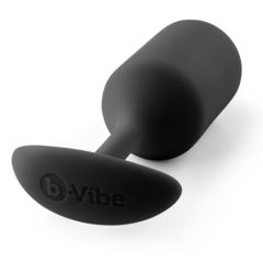Чёрная пробка для ношения B-vibe Snug Plug 3 - 12,7 см. - 