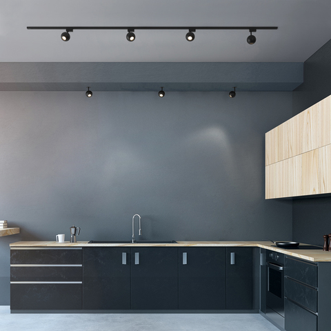 Трековый светодиодный светильник Ball Черный 8W 4200K LTB76