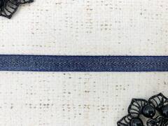 Киперная лента металлизированная, ш. 1 см, тёмно-синий