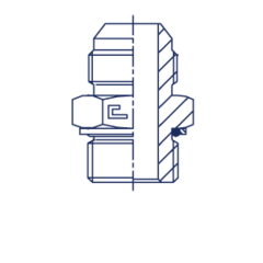 Штуцер FH JIC 1/2" BSP 1/4" CAST