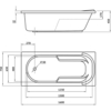 Berges 050002 Ванна акриловая LUMBO 160х75