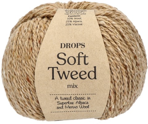 Пряжа Drops Soft Tweed 04 песочное тесто