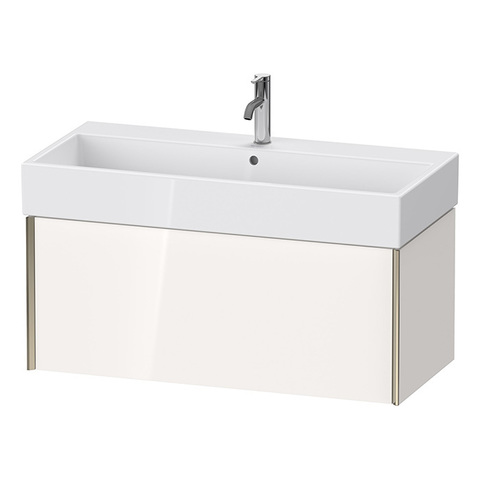 Duravit XViu Тумба подвесная 397x984x454мм, для раковины #235010, 1 ящик, цвет: белый глянцевый/champagne matt XV42370B122