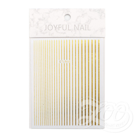 Zoo Nail Наклейки полосочки золото 1388
