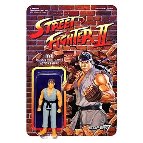 Фигурка Super7 Street Fighter II: Ryu (Gray Suit)