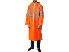 ЗУБР р.52-54, на молнии, нейлон, сигнальный цвет, плащ-дождевик, Профессионал (11617-52)