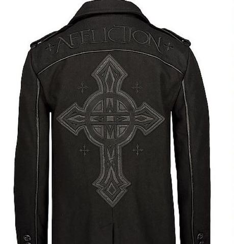 Affliction | Пальто мужское Black Premium Inception Coat 10OW465B спина