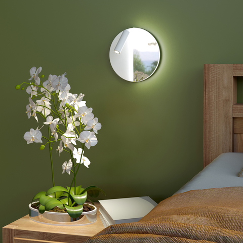 Настенный светодиодный светильник 40105/LED Drom LED белый/хром