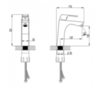 Lemark Unit LM4537C Смеситель для раковины Хром