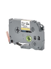 Кассета с лентой S'OK by Sakura Printing TZEB31 для Brother,  черный на оранжевом, 12мм, 8м , наклейка