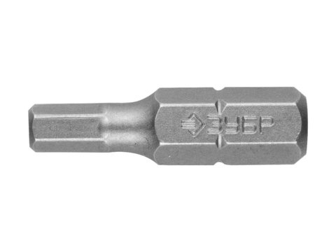ЗУБР 2 шт, HEX4 25 мм, Кованые биты (26007-4-25-2)