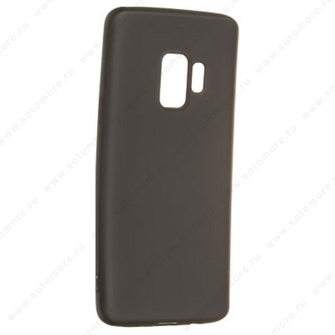 Накладка силиконовая Soft Touch ультра-тонкая для Samsung Galaxy S7 Edge черный