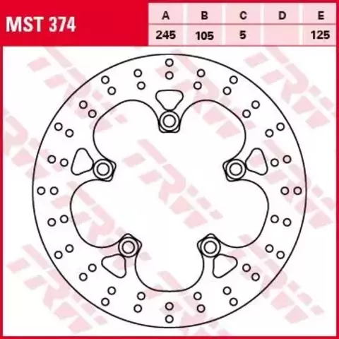 Тормозной диск MST374