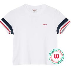Женская теннисная футболка Wilson Brooklyn Seamless T-Shirt - bright white