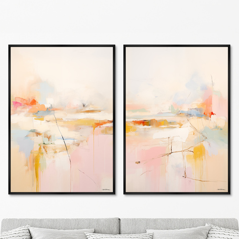 ArtNoMore - Набор из 2-х репродукций картин на холсте Landscape collection, The Nature etude, 2024г.
