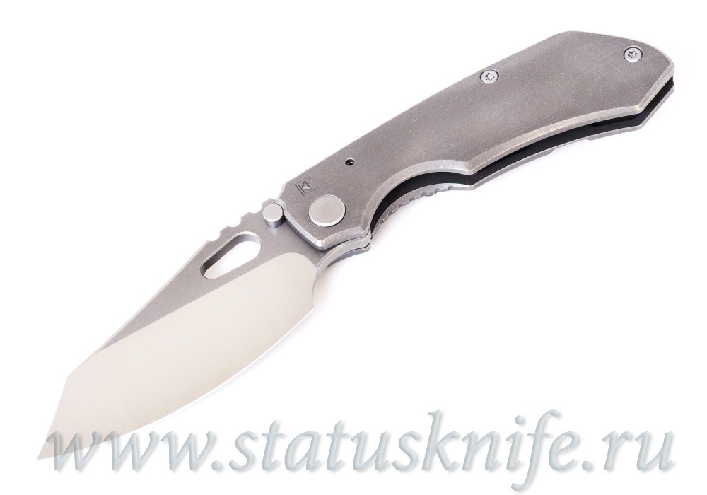 Нож CKF/Rotten Evolution 2.0 (grey Ti handle, grey Ti clip & spacer, M390 satin/stonewash)