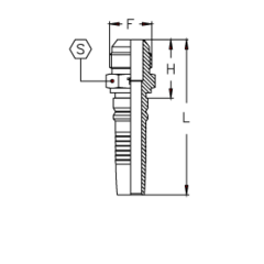 Фитинг DN 20 JIC (Ш) 1.5/16 Interlock TIEFFE