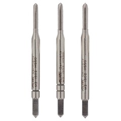 Метчик М 2,0х0,4 (Комплект 3шт) DIN352 HSS-G 6h 36мм a=2,1 Volkel 27316