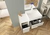 Cezares 55036 SPACE Шкафчик подвесной c двумя открытыми полками 55036 Frassino scuro, 30x45x50