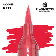 Акриловый маркер с кистью AK Playmarkers Red