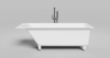 Salini 104813M CASCATA KIT 170x70 Встраиваемая ванна с прямоугольной чашей, регулируемые ножки, донный клапан "Click-Clack" белый, сифон, интегрированный слив-перелив