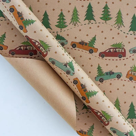 Бумага для оформления подарков Nyår, 70х300 см