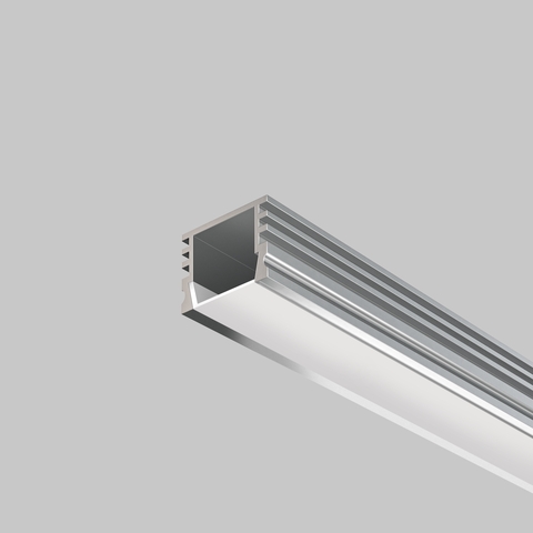 Алюминиевый профиль Maytoni накладной 16×12 (Серебро, 2 м), ALM005S-2M