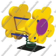 Качалка для детей для игровых комнат, площадок "Жёлтая Ромашка"